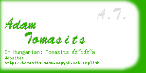 adam tomasits business card